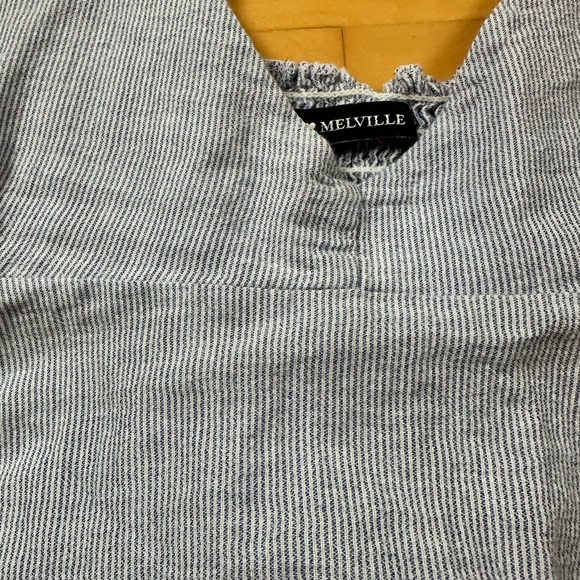 Blue and White Brandy Melville striped tank - Picture 3 of 3